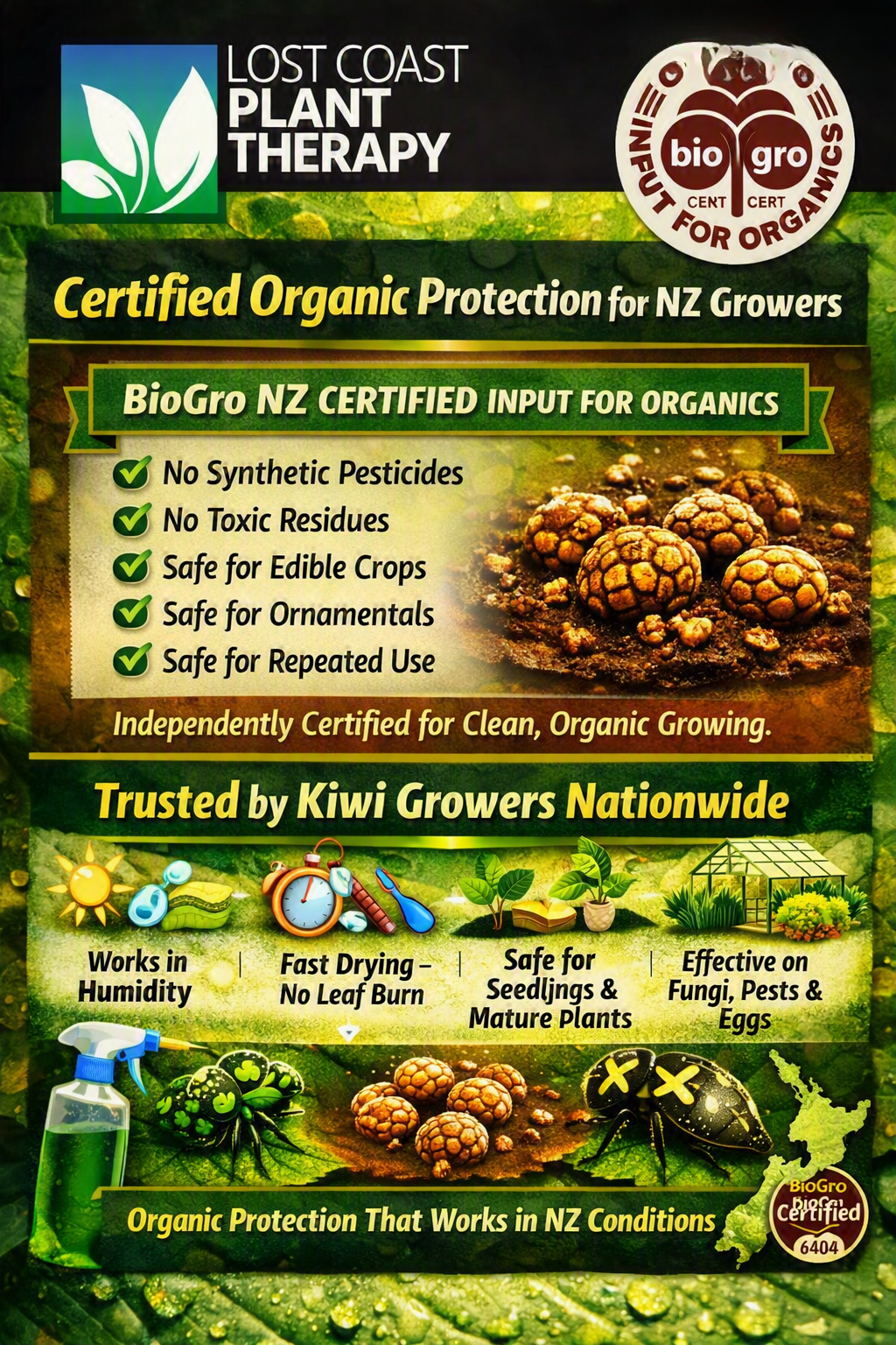 Lost Coast Plant Therapy: Natural Protection for Healthy NZ Plants